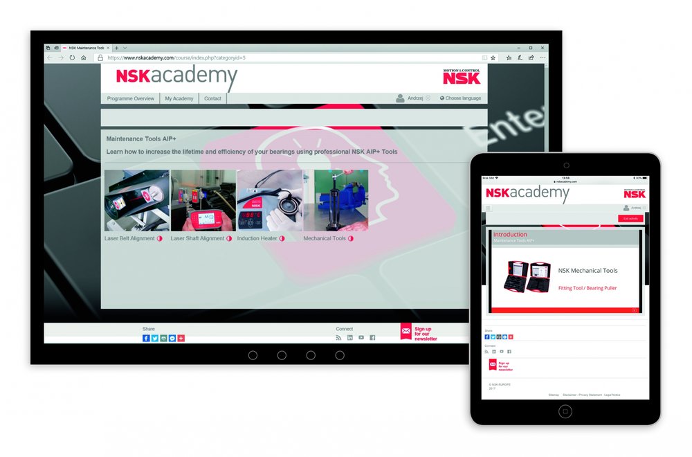 Aprenda sobre herramientas mecánicas para rodamientos en la NSK academy